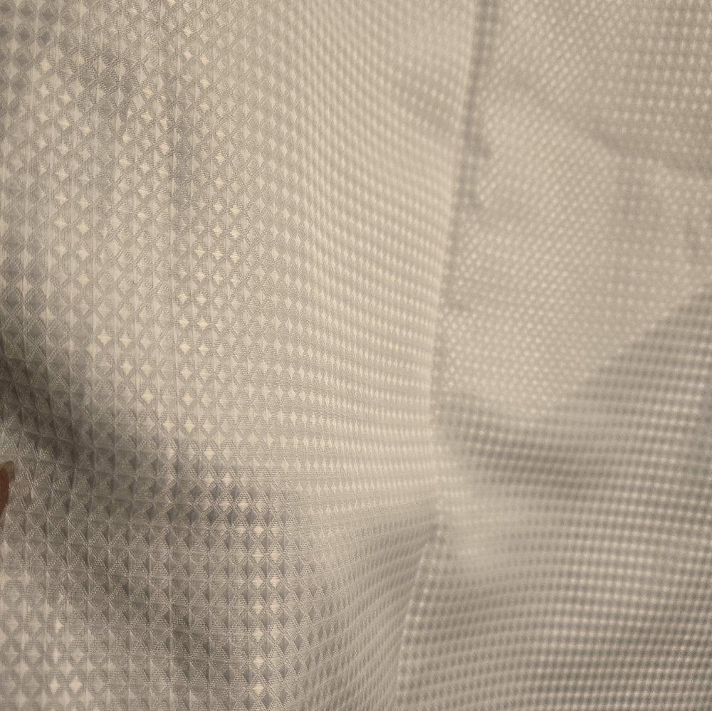 White Textured Curtain Panel - Picture 2 of 2